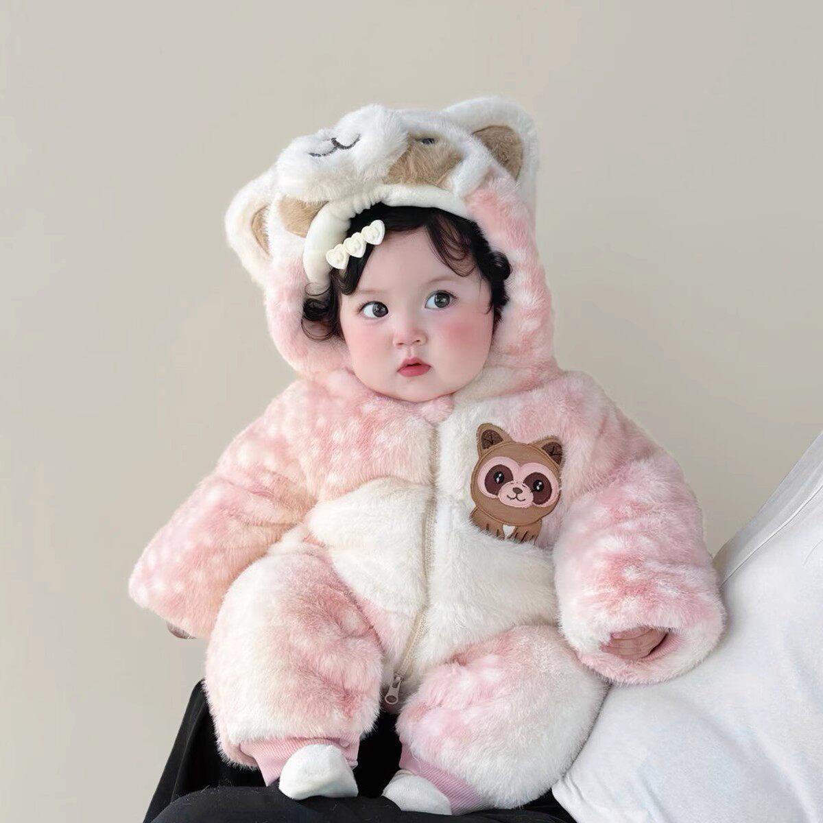 Baby Reinfel Raccoon Onesie Jumper