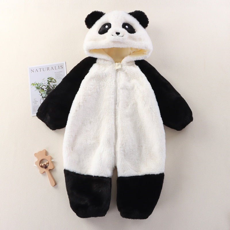 Baby panda Plush Jumpsuit