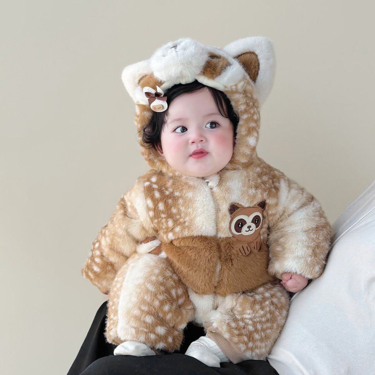 Baby Reinfel Raccoon Onesie Jumper