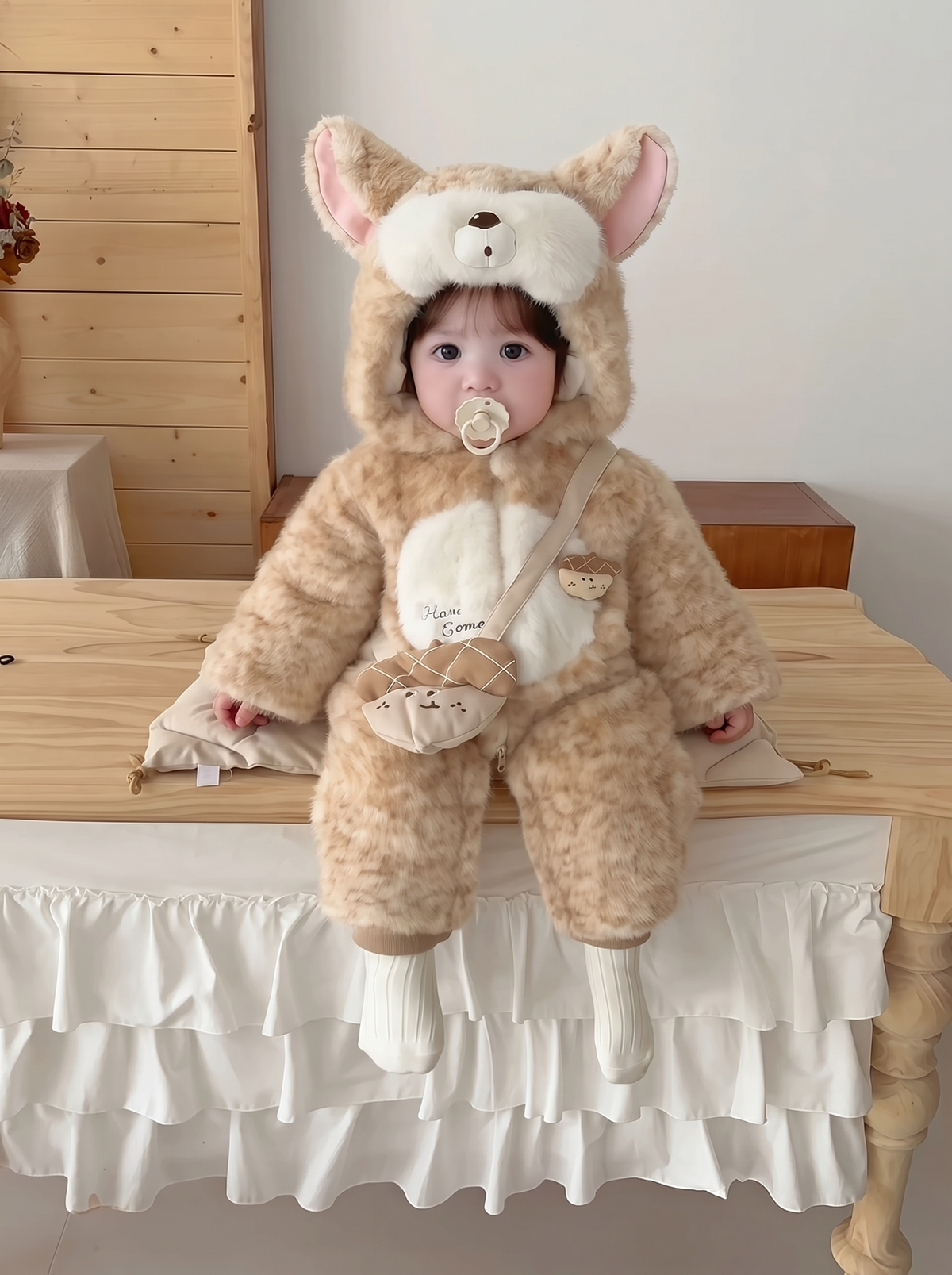 Baby Reinfel squirrel Onesie Jumper